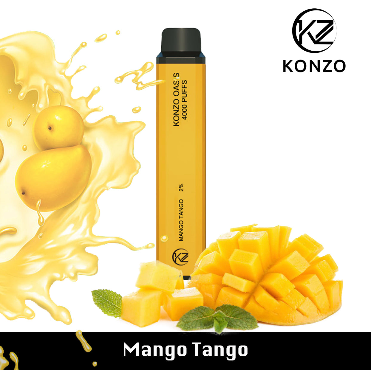 Konzo Oasis Mango Tango 4000 Puffs – Konzotech