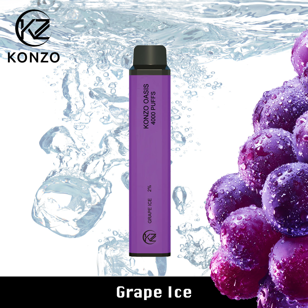 Konzo Oasis Grape Ice 4000 Puffs