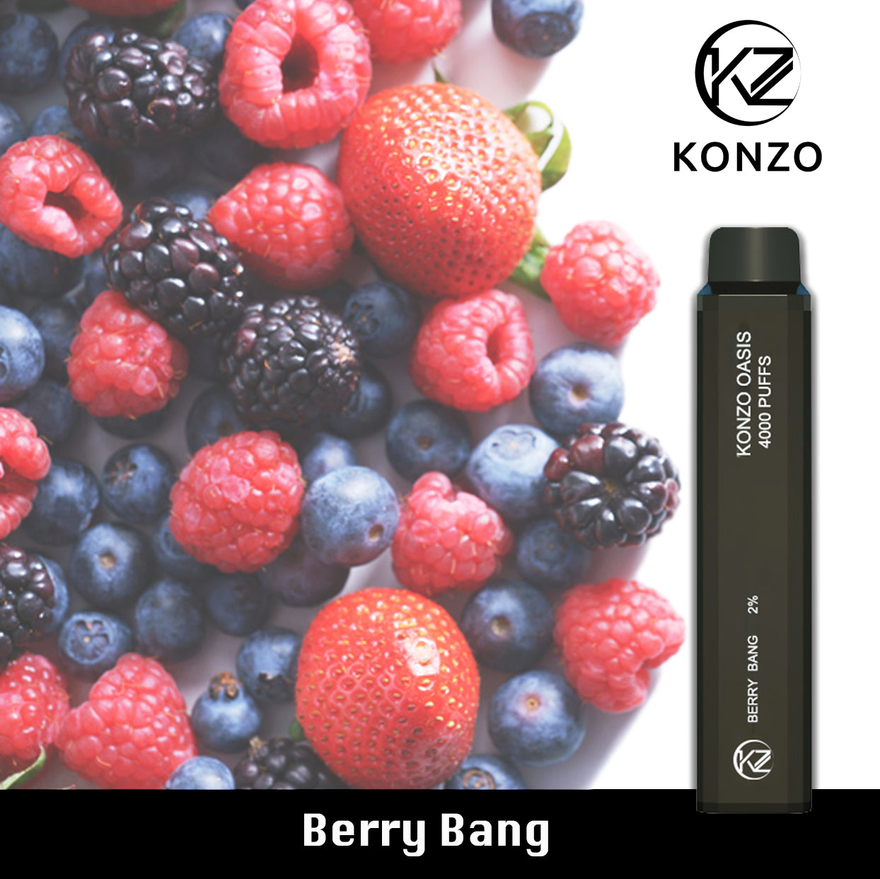 Konzo Oasis Berry Bang 4000 Puffs