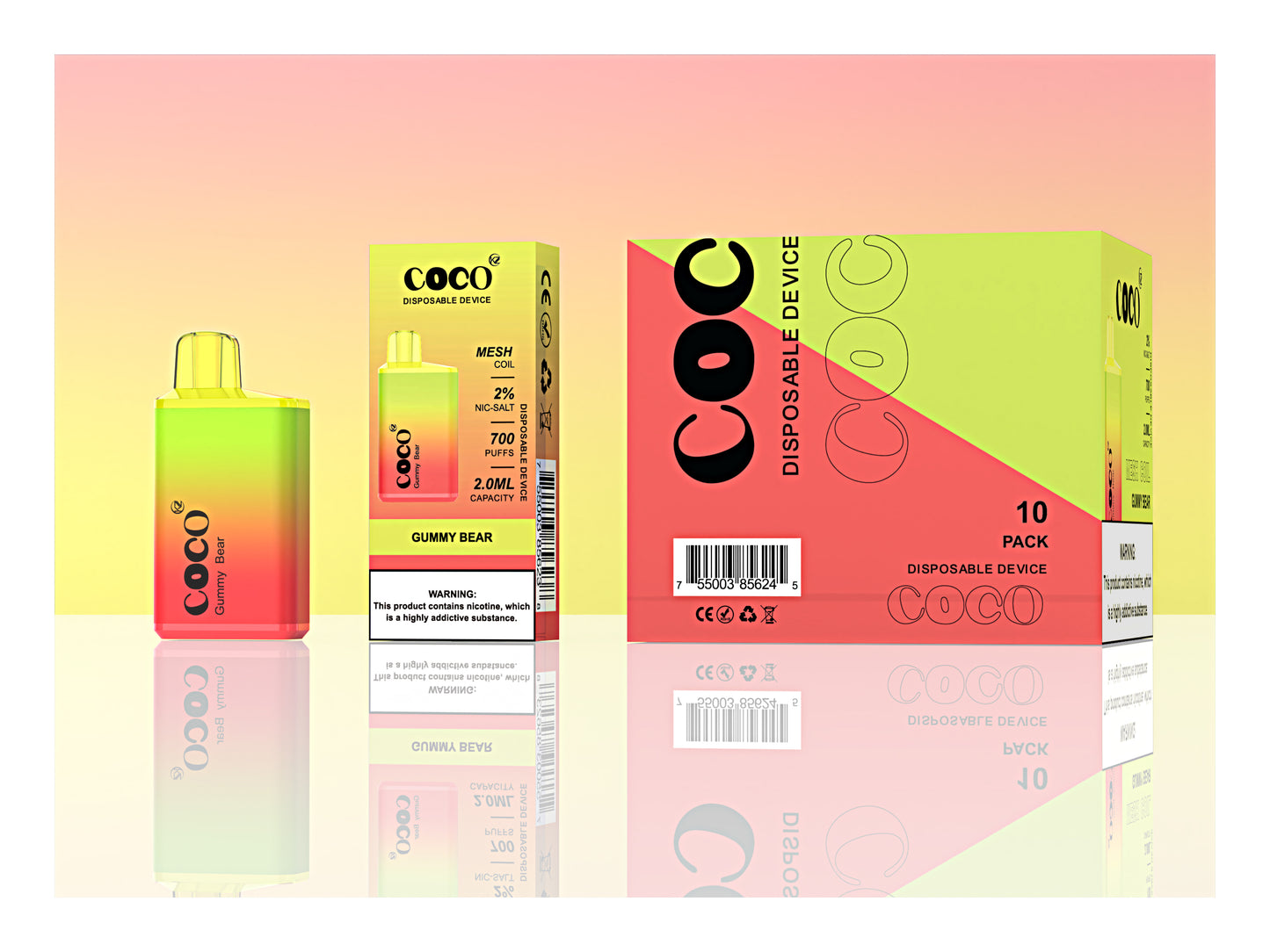 Konzo Coco Gummy Bear 700 Puffs